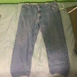 Wrangler light wash straight fit jeans